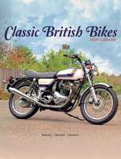 Classic British Bikes Luxury 2025 2026 Calendar Multi