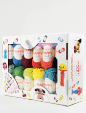 25 Piece Polyester Chenille Knitting Bales Multi