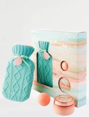 Hot Water Bottle Gift Set Multi