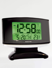 Extra Large Digit Radio Controlled Alarm Clock Black