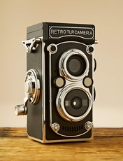 Retro Camera Black