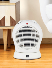 Oscillating Fan Heater White