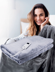 Heated Throw Grey