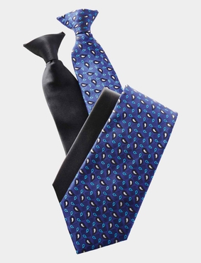 Pack of 2 Clip-On Ties Burgundy