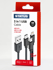 One For All Charging Cable Black