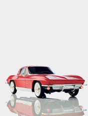 American Classic Corvette Nostalgic Rechargeable Radio Red