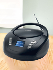 Groove Portable CD Player with DAB FM Radio Black