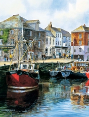 Gibsons Cornwall by the Sea 4 x 500 Piece Jigsaw Set Multi