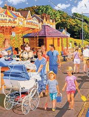 Gibsons Beside the Seaside 4 x 500 Piece Jigsaw Set Multi
