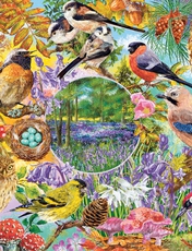 Gibsons Wings In the Wild 4 x 500 Piece Jigsaw Set Multi