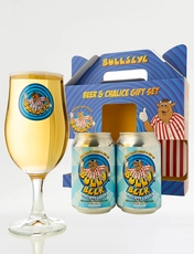 Bullseye Bully Beer and Glass Gift Set Multi