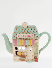 Vintage Pottery Teapot Tealight Multi