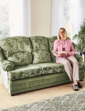 Chorlton Three Seater Settee Green