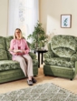 Chorlton Two Seater Settee And Chair Suite Green