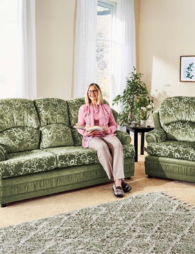 Chorlton Three Seater and One Chair Offer Green