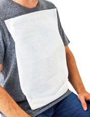 Stick On Disposable Bibs White