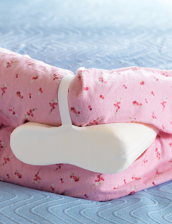 Memory Foam Leg Pillow White