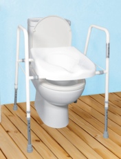 Toilet Seat and Frame White
