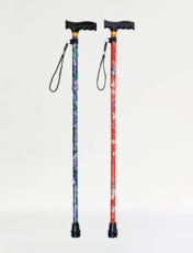 Ladies Set of 2 Walking Sticks Multi