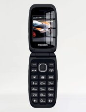 Maxcom Flip Clamshell Mobile Phone Black
