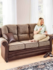 Carlton 3 seater Brown