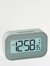 Radio Controlled Bedside Alarm Clock Green