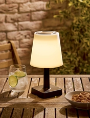 Solar LED Table Lamp Black
