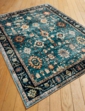 Roma Traditional Washable Rug Black
