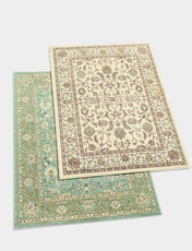 Large Echo Traditional Rug Blue