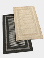 Large Border Mat Black