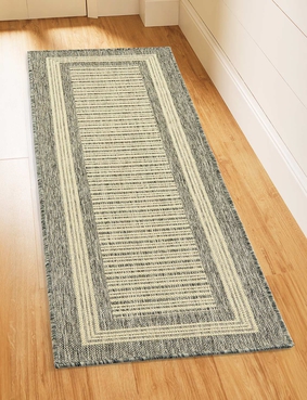 Large Border Mat Black