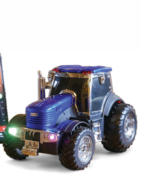 Classic Tractor Rechargeable Radio Blue