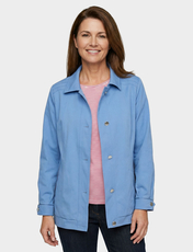Blouson Jacket With Piping Beige