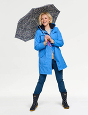Fleece Lined Waterproof Fabric Jacket 36 Inch Rose