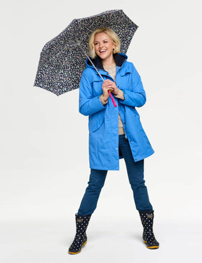 Fleece Lined Waterproof Fabric Jacket 36 Inch Rose