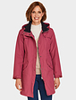 Fleece Lined Waterproof Fabric Jacket 36 Inch Rose