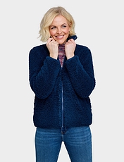 Supersoft Fleece Zip Jacket Burgundy