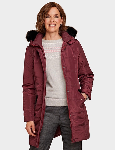 Parka Style Jacket With Detachable Hood