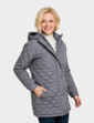 Quilted Detachable Hood Jacket Navy