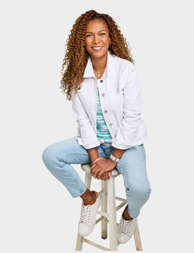 Stretch Cotton Western Style Jacket Cobalt