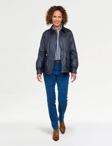 Wax Effect Fleece Lined Jacket