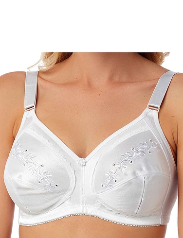 Marlon Non Wired Soft Cup Bra With Embroidery Detail