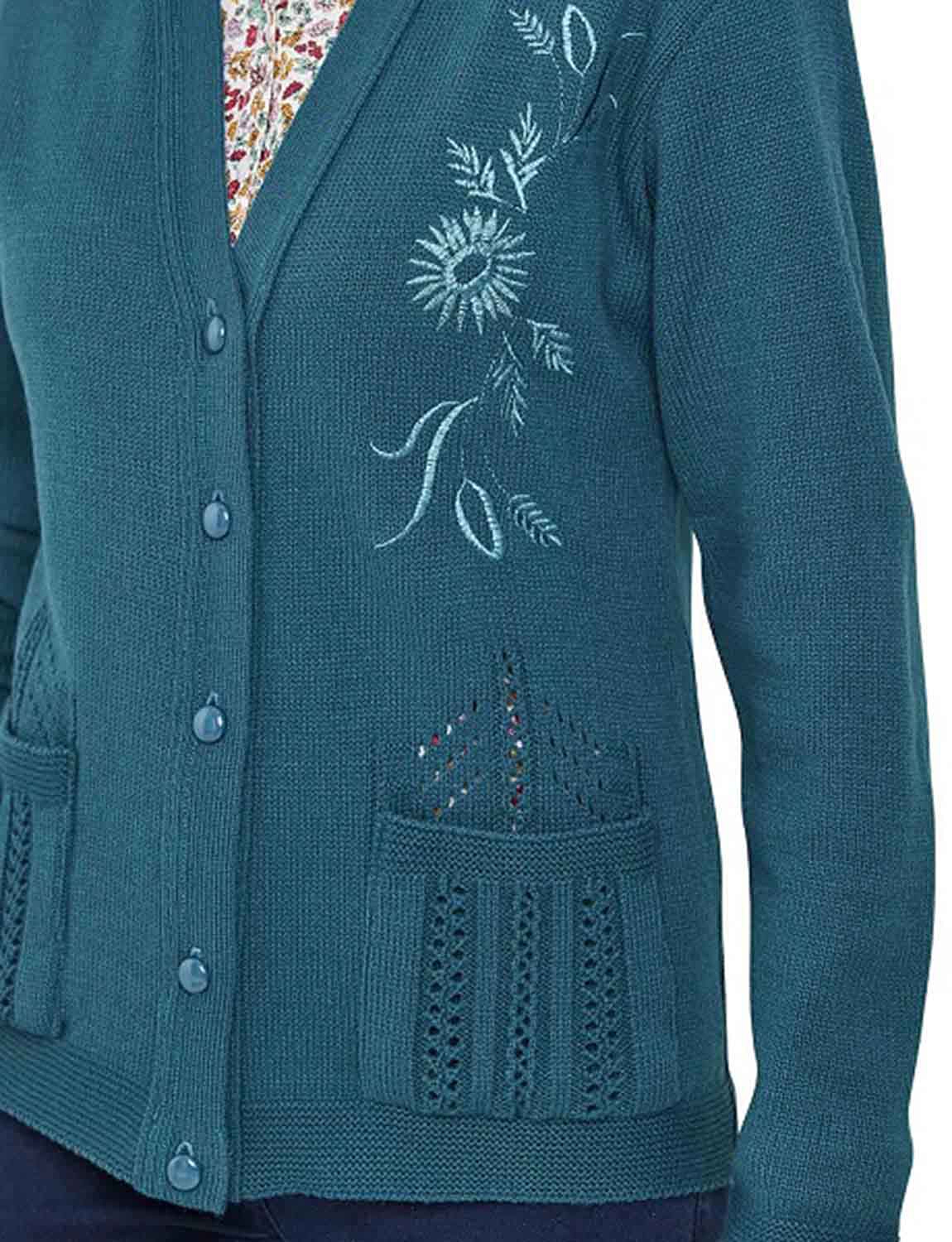 Ladies Embroidered Cardigan Chums