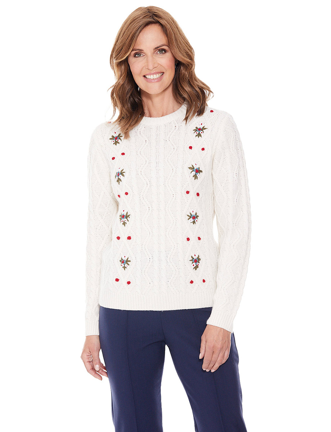 Ladies Embroidered Style Jumper | Chums