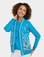 Jacquard Mock Twin Set Apple