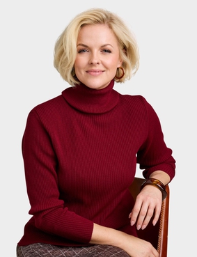 Roll Neck Jumper Grey Marl