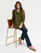 Detachable Scarf Cardigan Bordeaux