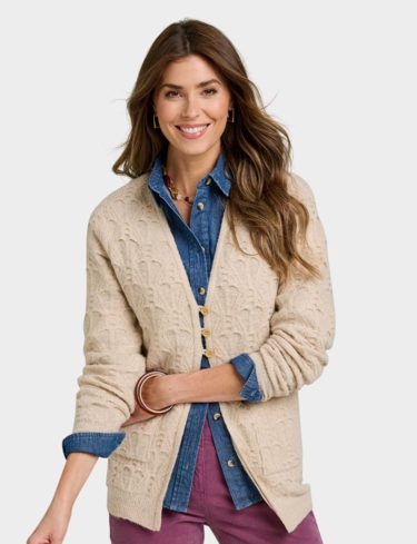 Textured Knit Cardigan