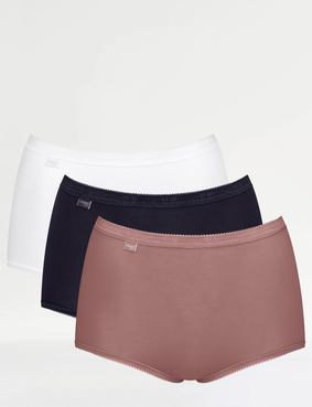 Pack Of 3 Sloggi Basic Maxi Brief Black