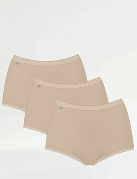 Pack Of 3 Sloggi Basic Maxi Brief Black